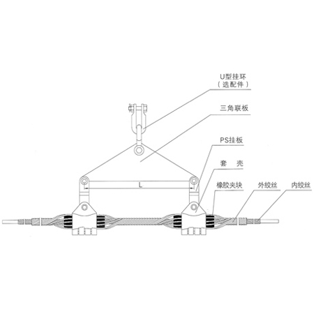 双悬垂线夹