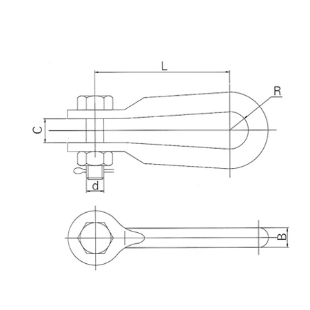 Cable type U-type ring (UL type)