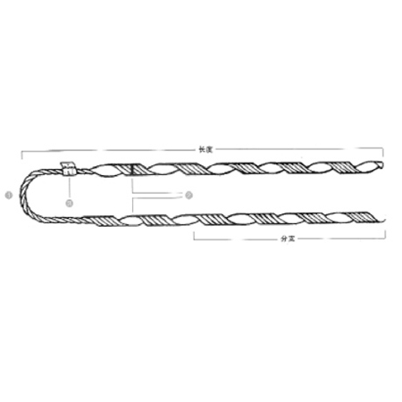 Pre-twisted wire with tension clamp